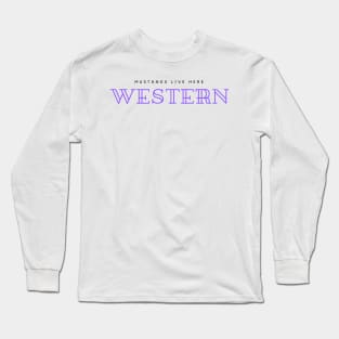 Mustangs Live Here Long Sleeve T-Shirt